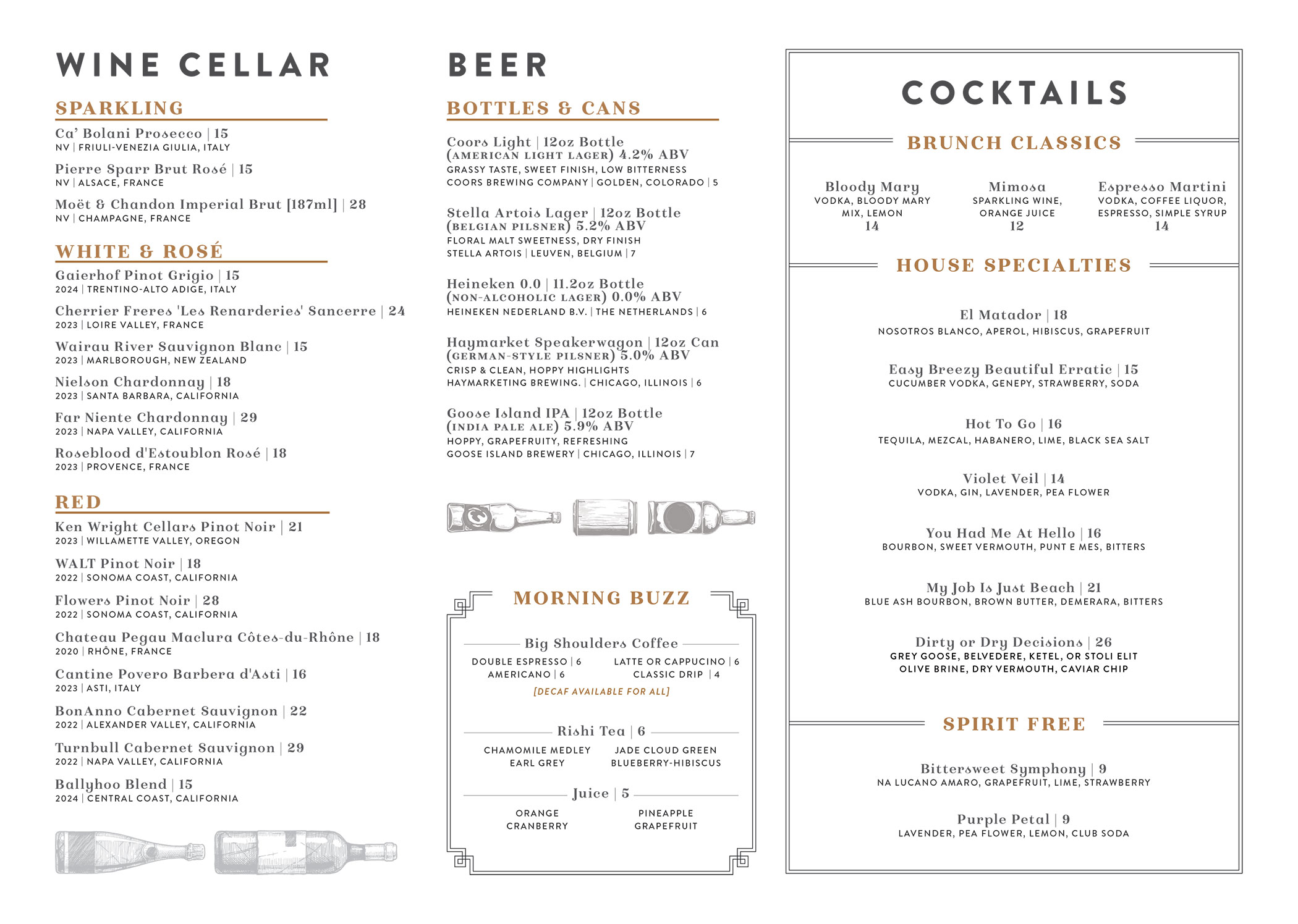 Brunch Menu