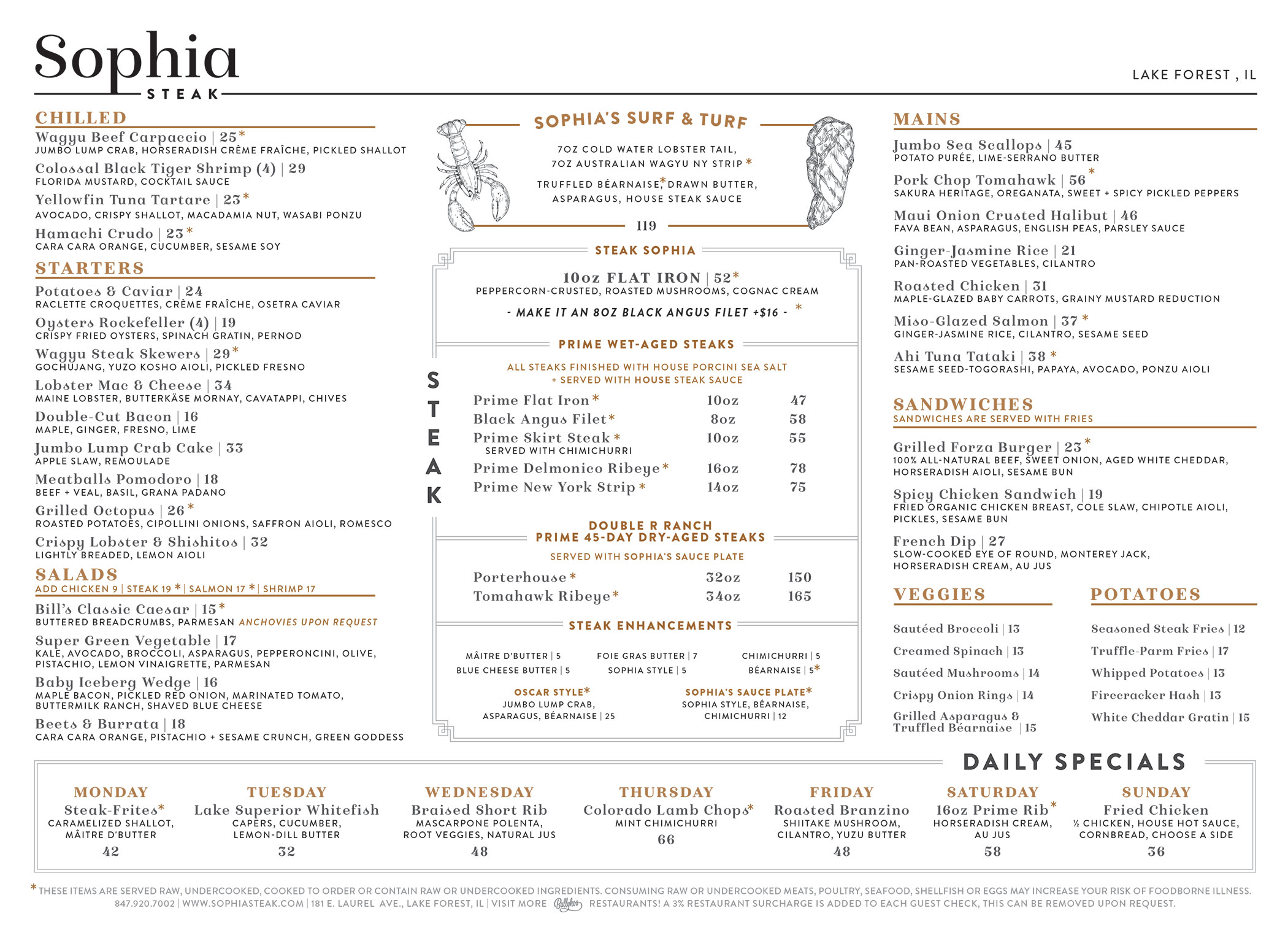 Dinner Menu