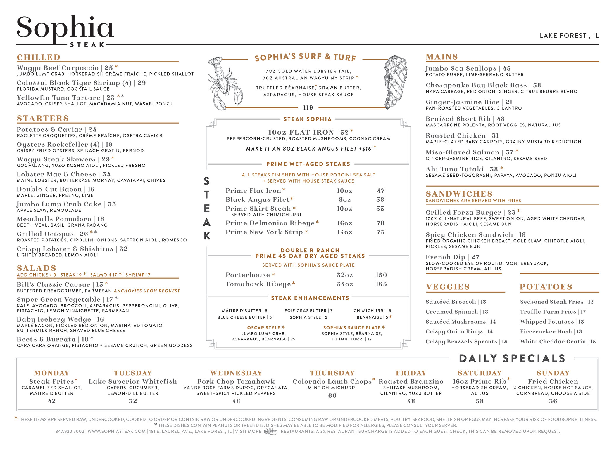 Dinner Menu