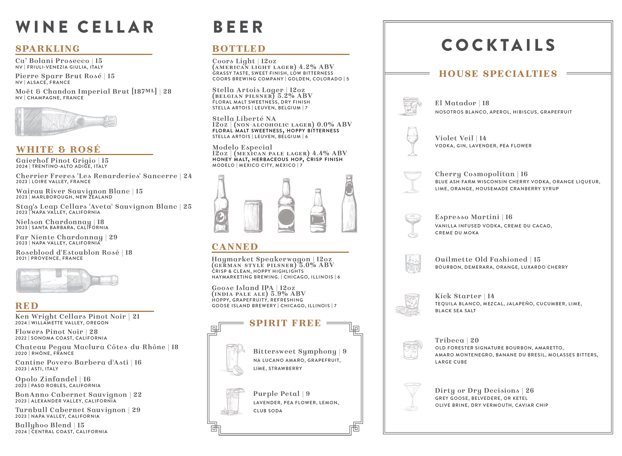 Dinner Menu