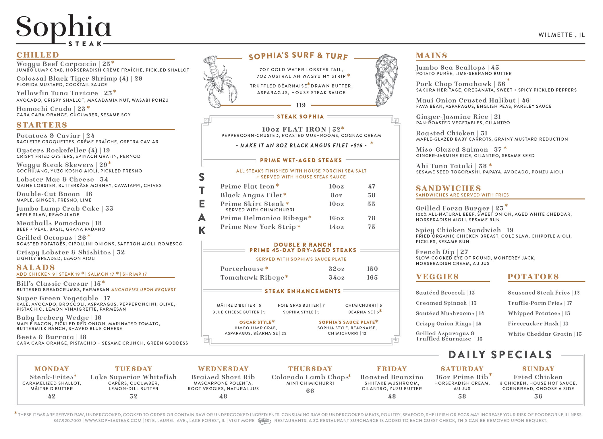 Dinner Menu